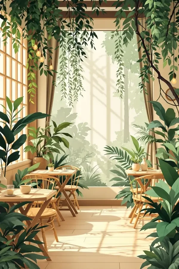 和植物说晚安